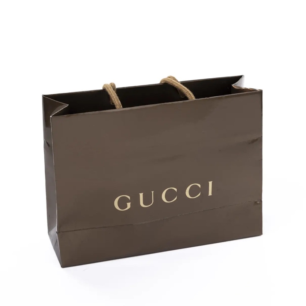 2 Gucci Brown Shopping Bags